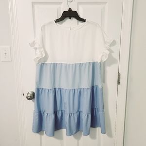 Babydoll Ruffles Casual Loose Short Mini Dress